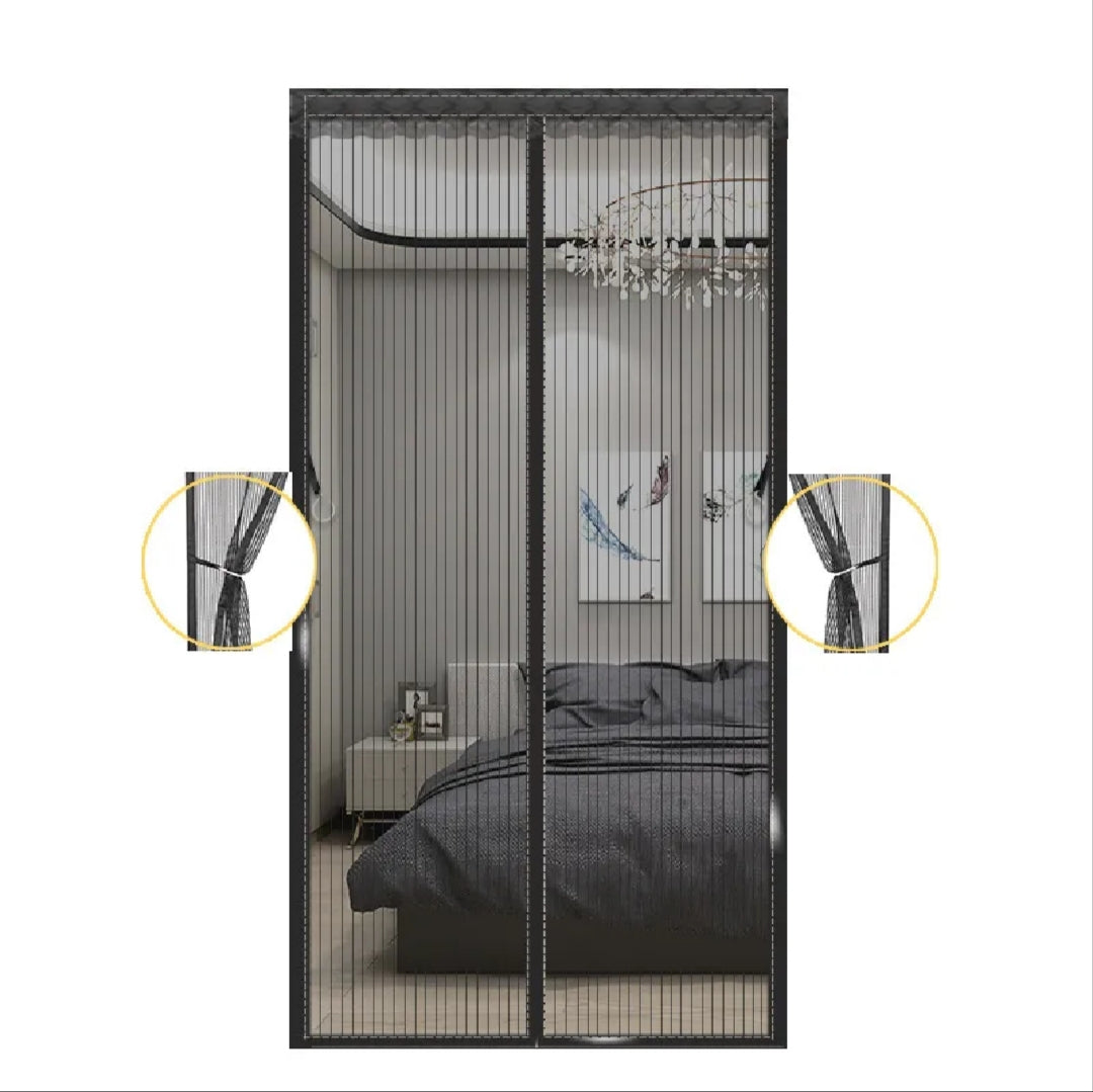 Magnetic Mosquito Mesh Door Net – Hands-Free Automatic Closing Insect Screen