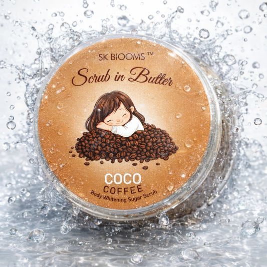 2-in-1 Coffee & Coconut Body Scrub in Butter – Exfoliating & Whitening Sugar Scrub