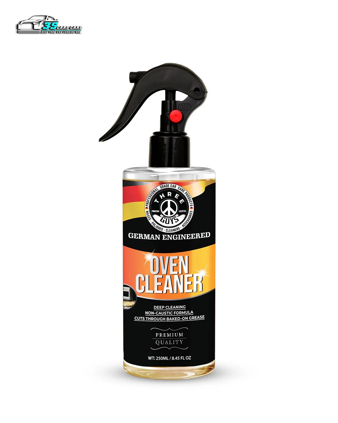 Oven Cleaner – Heavy-Duty Grease & Spill Remover | THREE GUYS - German Engineered (250 ml)