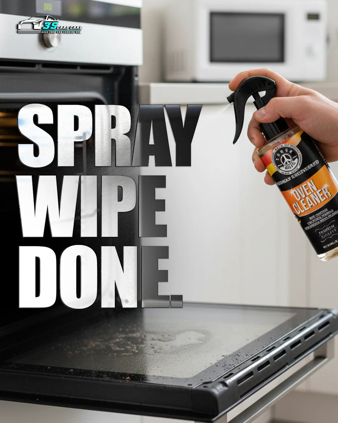 Oven Cleaner – Heavy-Duty Grease & Spill Remover | THREE GUYS - German Engineered (250 ml)