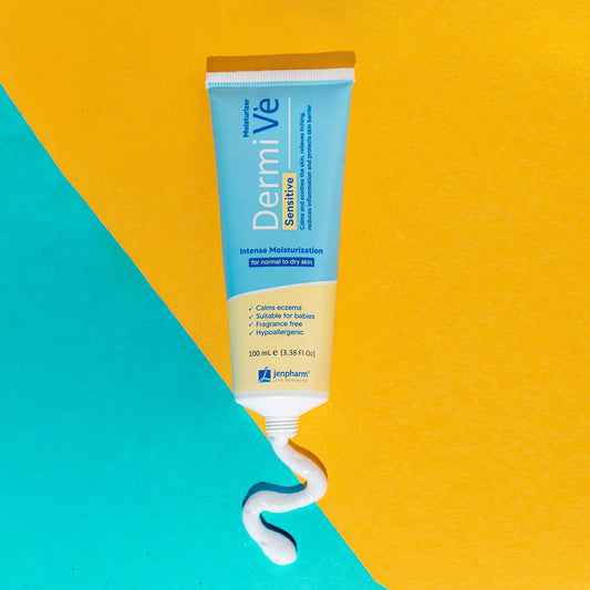 Jenpharm Dermive Sensitive Moisturizer 100ml | Gentle, Hydrating, Non-Greasy Cream for Dry, Irritated & Sensitive Skin