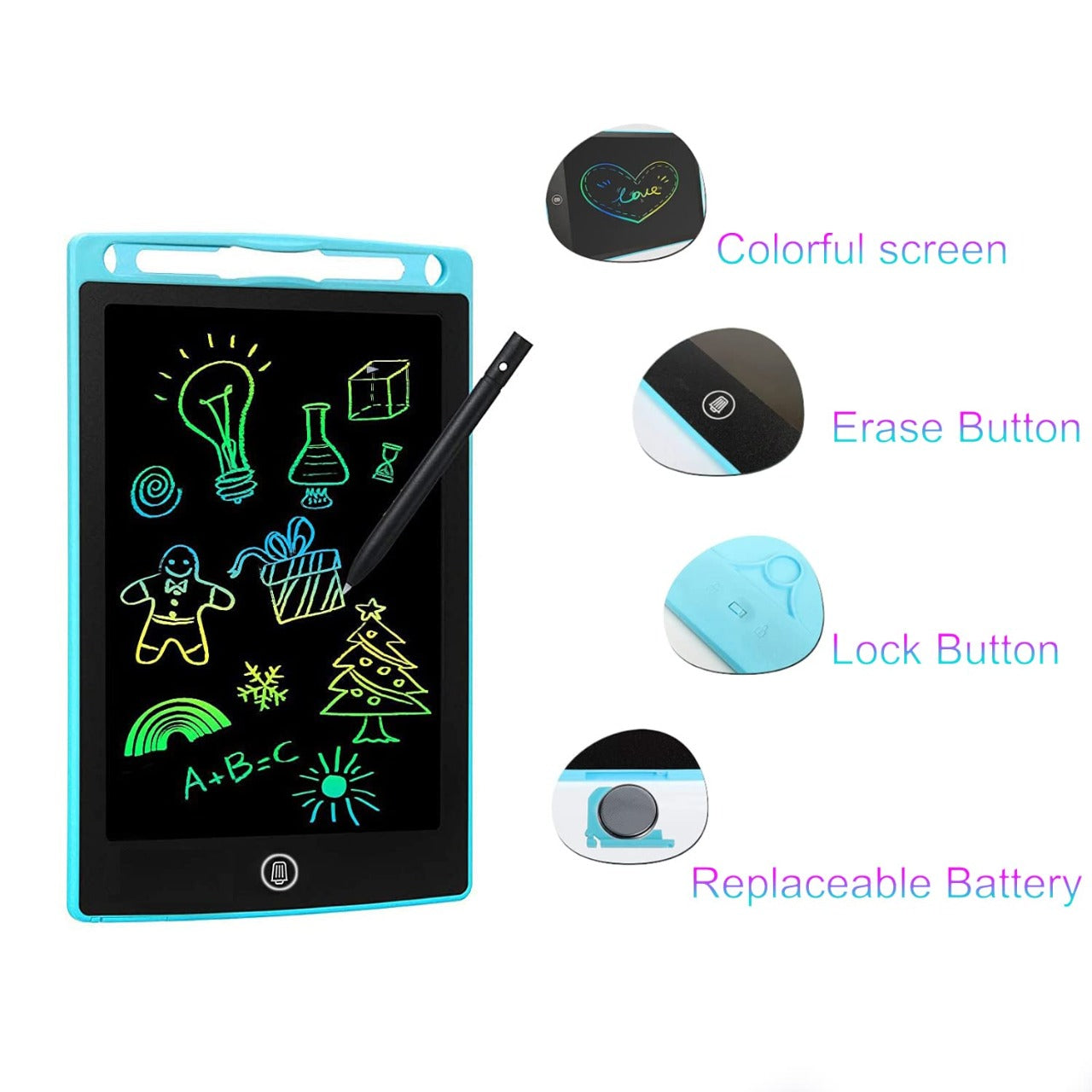 8.5 inch LCD writing tablet for kids - writing pad (random color)