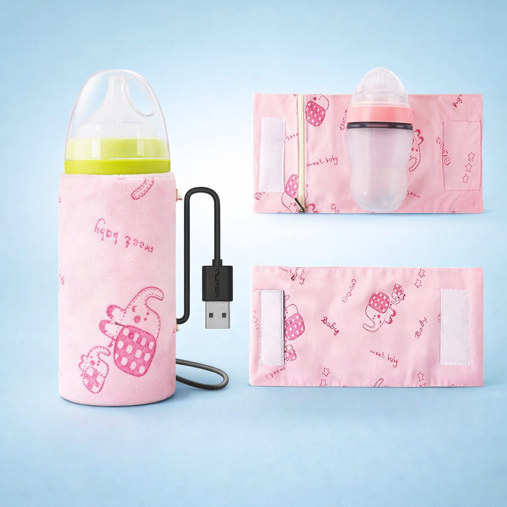 USB Portable Travel Milk Warmer | Feeding Bottle Heating Cover