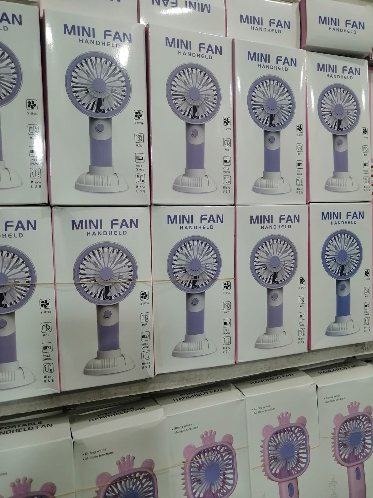 Rechargeable Mini| Portable Desk & Handheld Fan