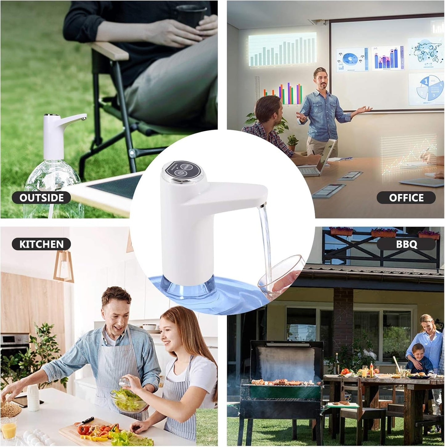 Touch Intelligent Electric Water Pump – Rechargeable  -Touch Operation (Random Color)