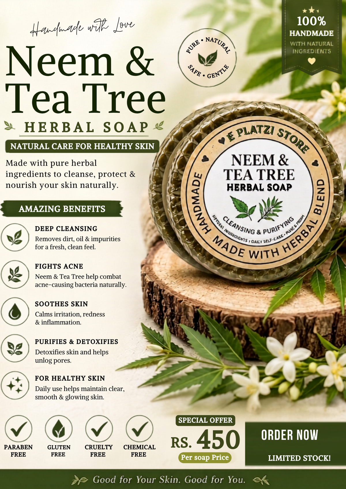 Neem and Tea Tree soap