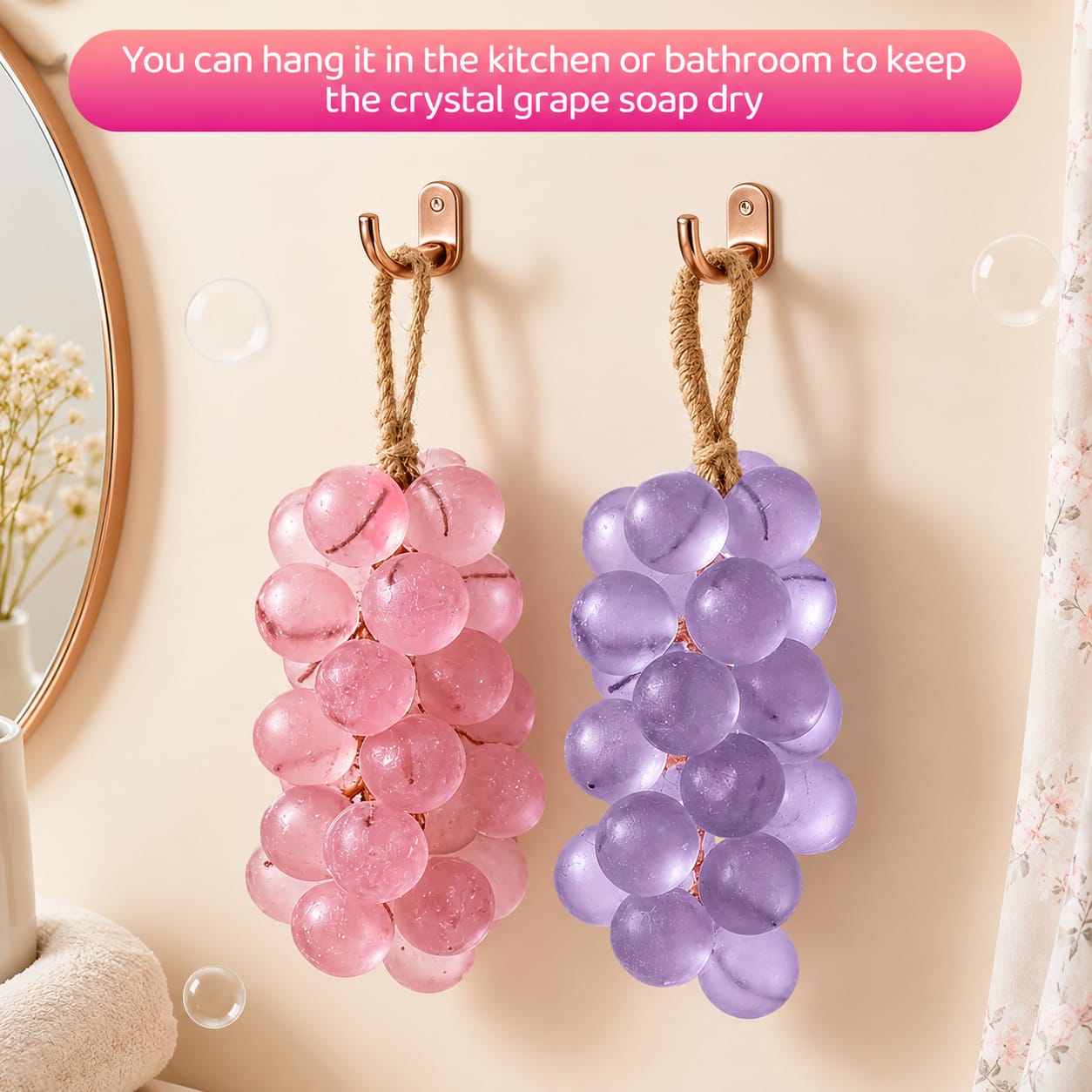 Handmade Instant glow Grapes soap.