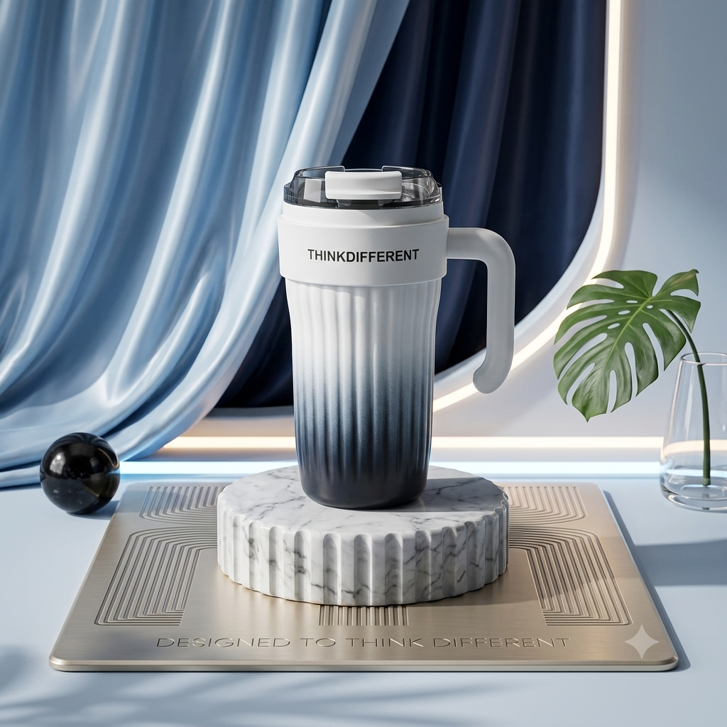 Premium Stainless Steel Tumbler Elegant Design ( Random colour )780ml