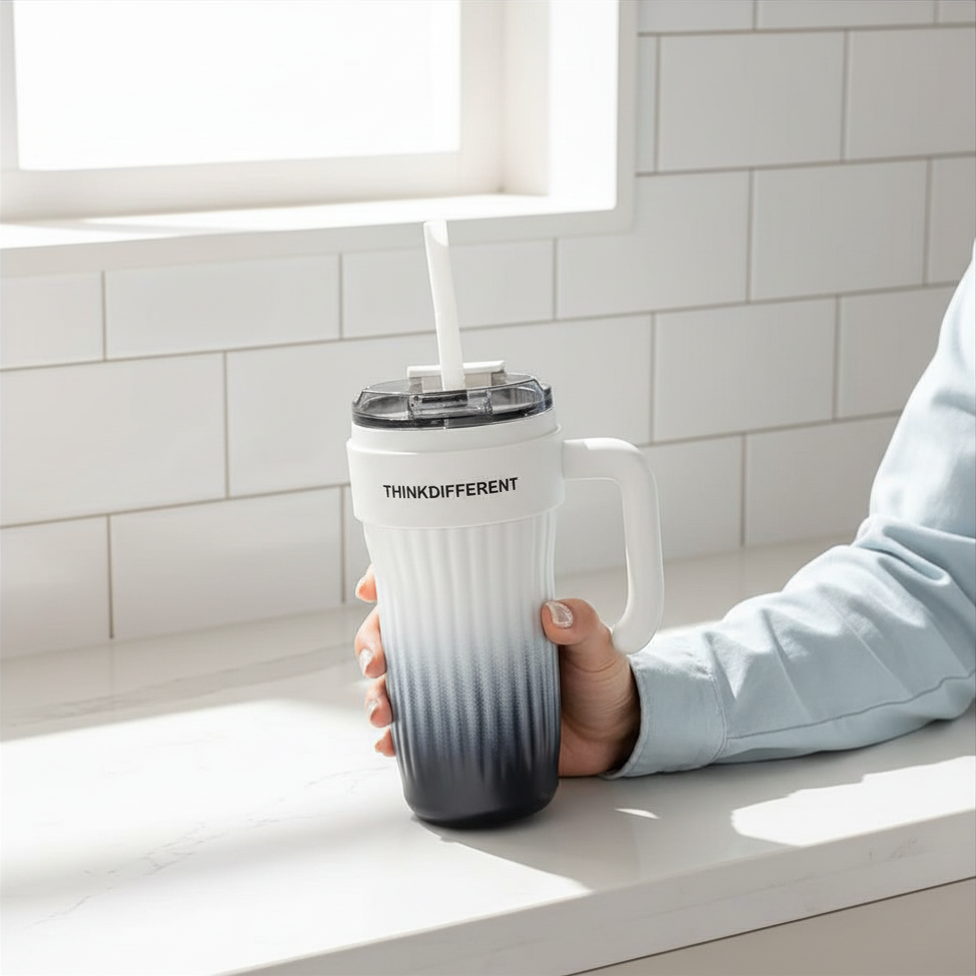 Premium Stainless Steel Tumbler Elegant Design ( Random colour )780ml