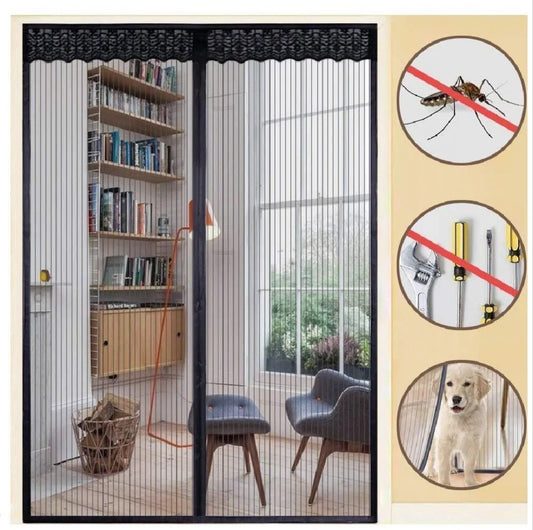 Magnetic Mosquito Mesh Door Net – Hands-Free Automatic Closing Insect Screen